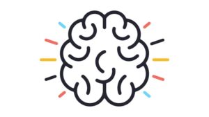 Mental strength motion graphic line icon animation. Alpha channel will be included when downloading the 4K Apple ProRes 4444 file only.